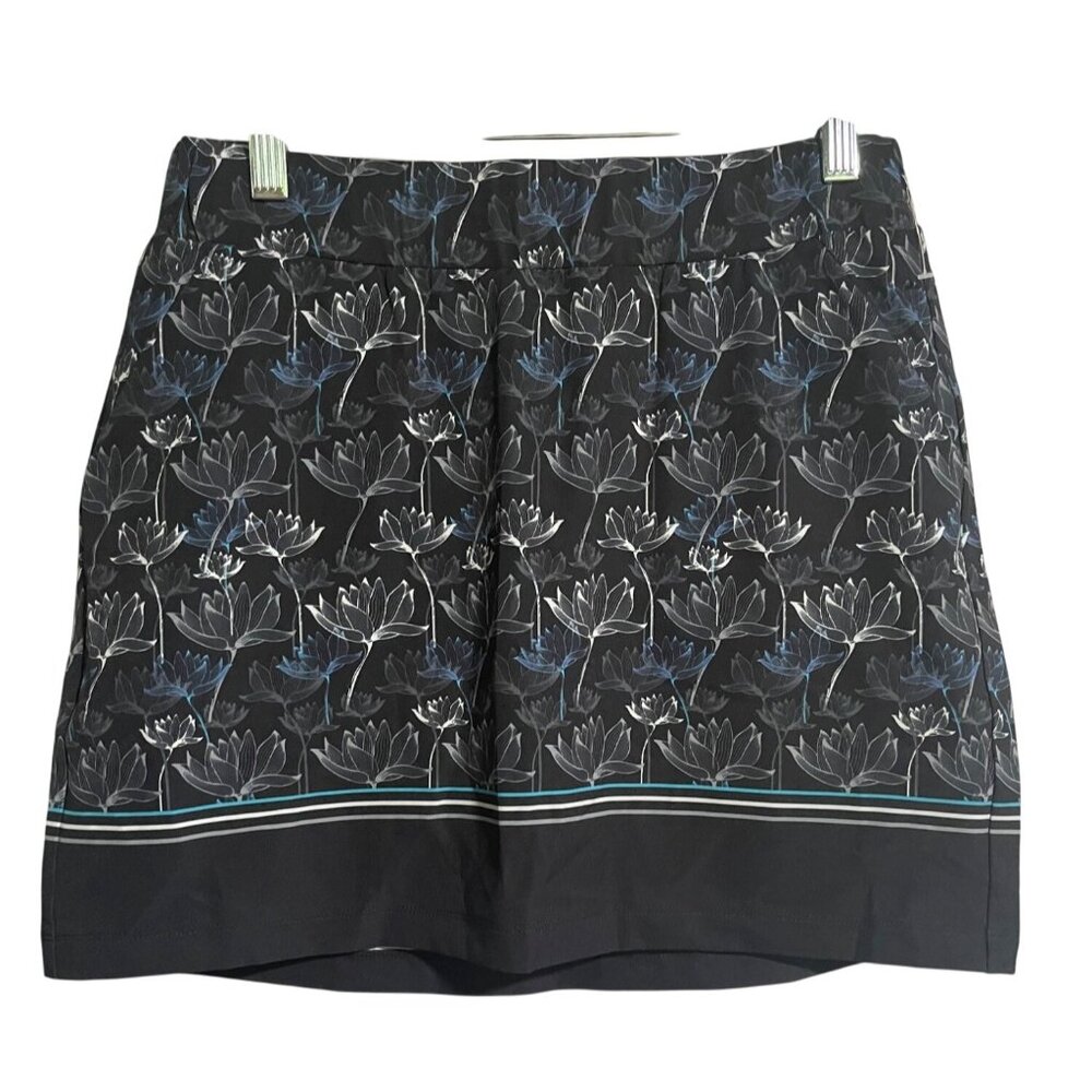 Kyodan Golf Womens Floral Print Athletic Skort With Built-In Shorts Size Small